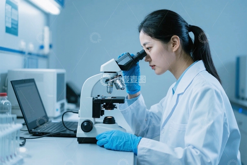 高清大图下载【趣麦麦图】科学实验背景人物10