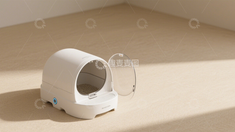 高清大图下载【趣麦麦图】智能猫砂盆宠爱护理1