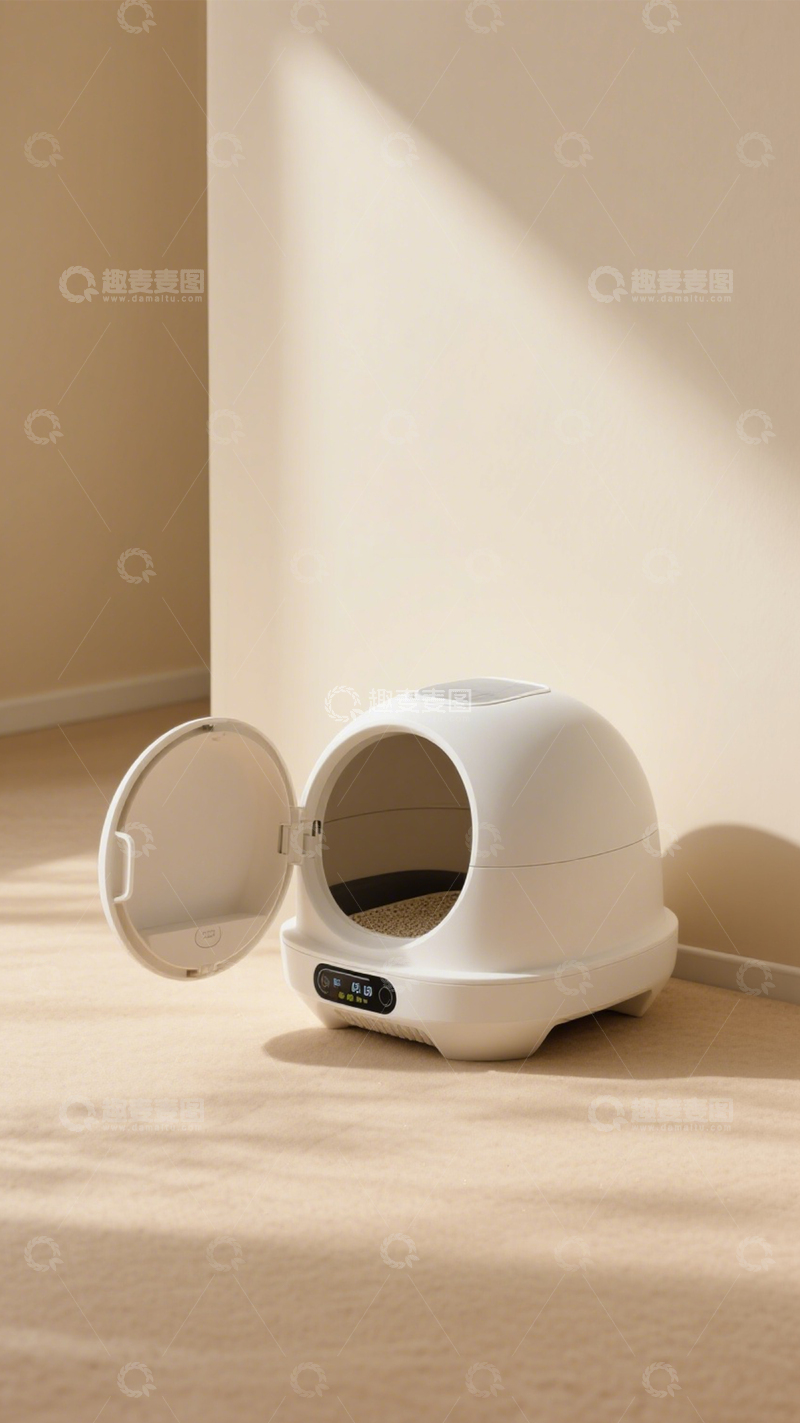 高清大图下载【趣麦麦图】智能猫砂盆宠爱护理3