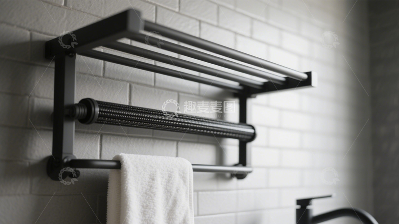 高清大图下载【趣麦麦图】电热毛巾架浴室烘干1