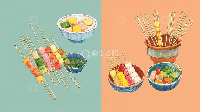 高清大图下载【趣麦麦图】串串香  小吃  成都1