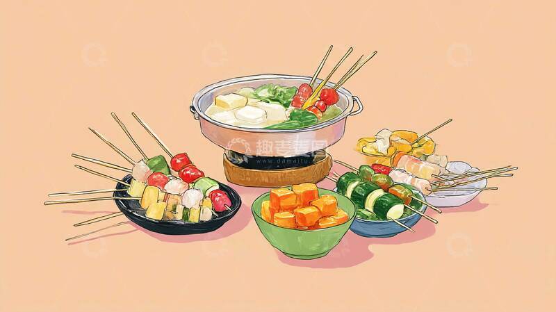 高清大图下载【趣麦麦图】串串香  小吃  成都2