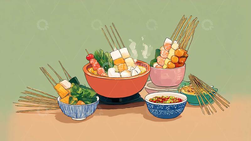 高清大图下载【趣麦麦图】串串香  小吃  成都3