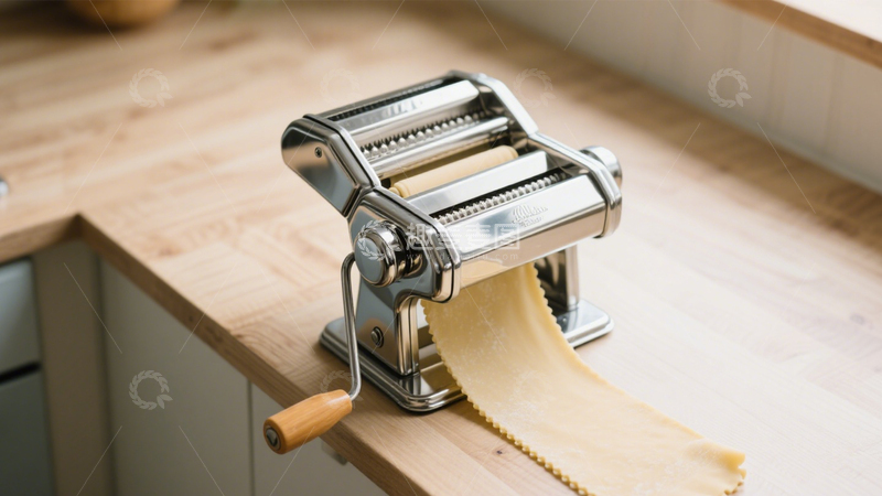 高清大图下载【趣麦麦图】手动面条机厨房压面