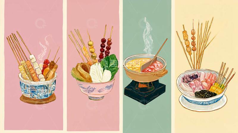 高清大图下载【趣麦麦图】串串香  小吃  成都4