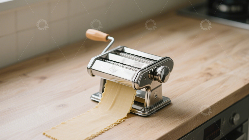 高清大图下载【趣麦麦图】手动面条机厨房压面2