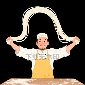 拉面师傅插画1