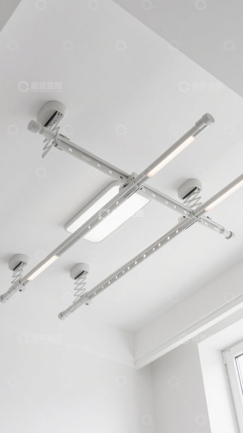 高清大图下载【趣麦麦图】电动晾衣架智能升降1