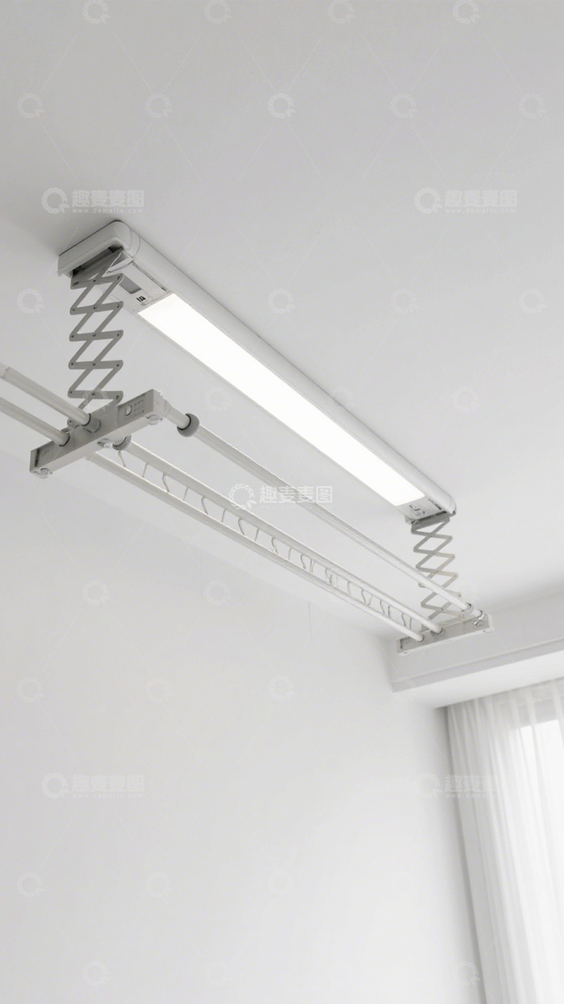 高清大图下载【趣麦麦图】电动晾衣架智能升降3