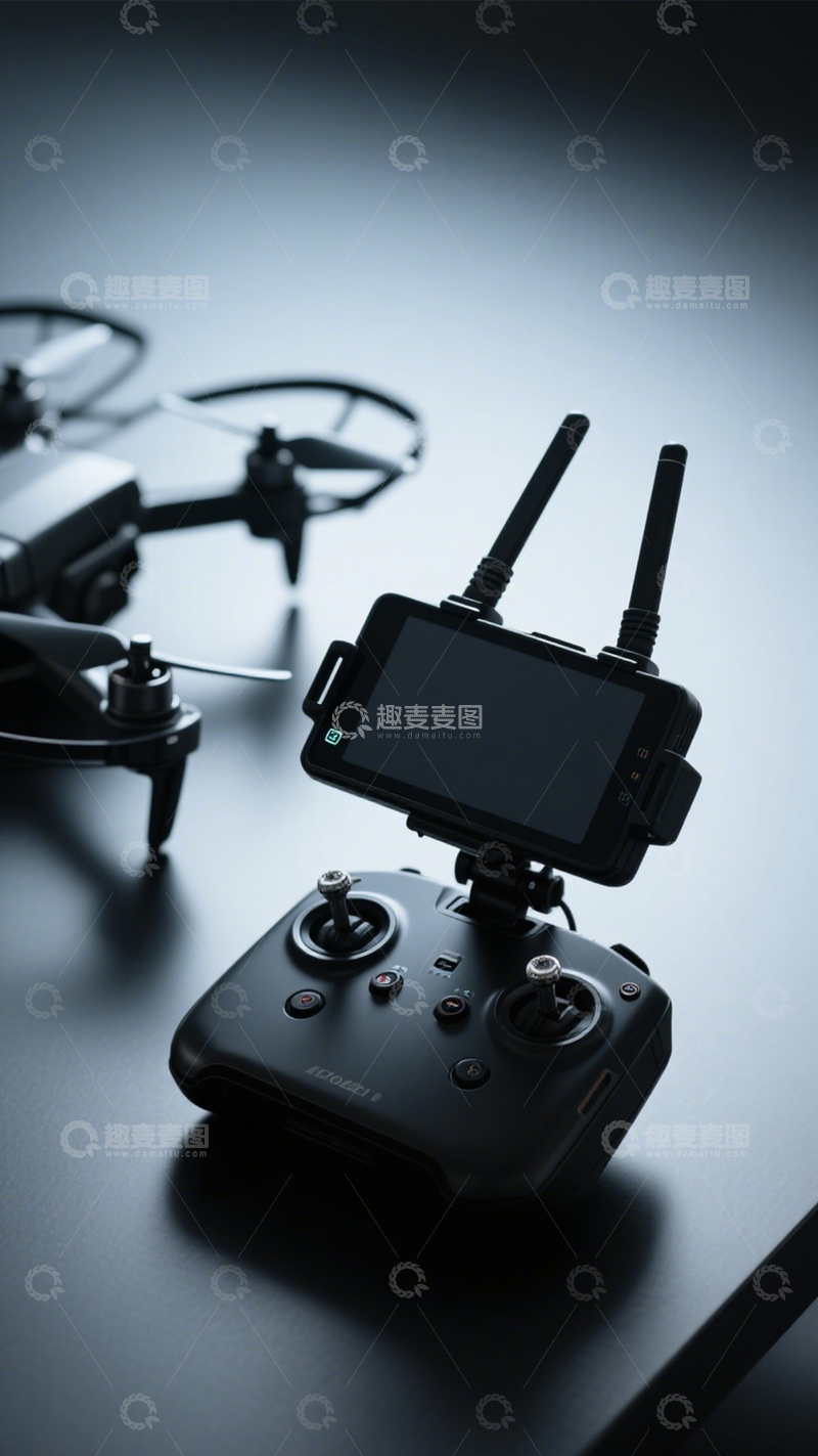 高清大图下载【趣麦麦图】无人机遥控器航拍操控