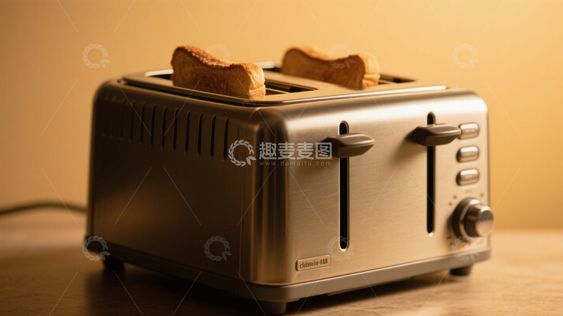 高清大图下载【趣麦麦图】烤面包机多士炉早餐