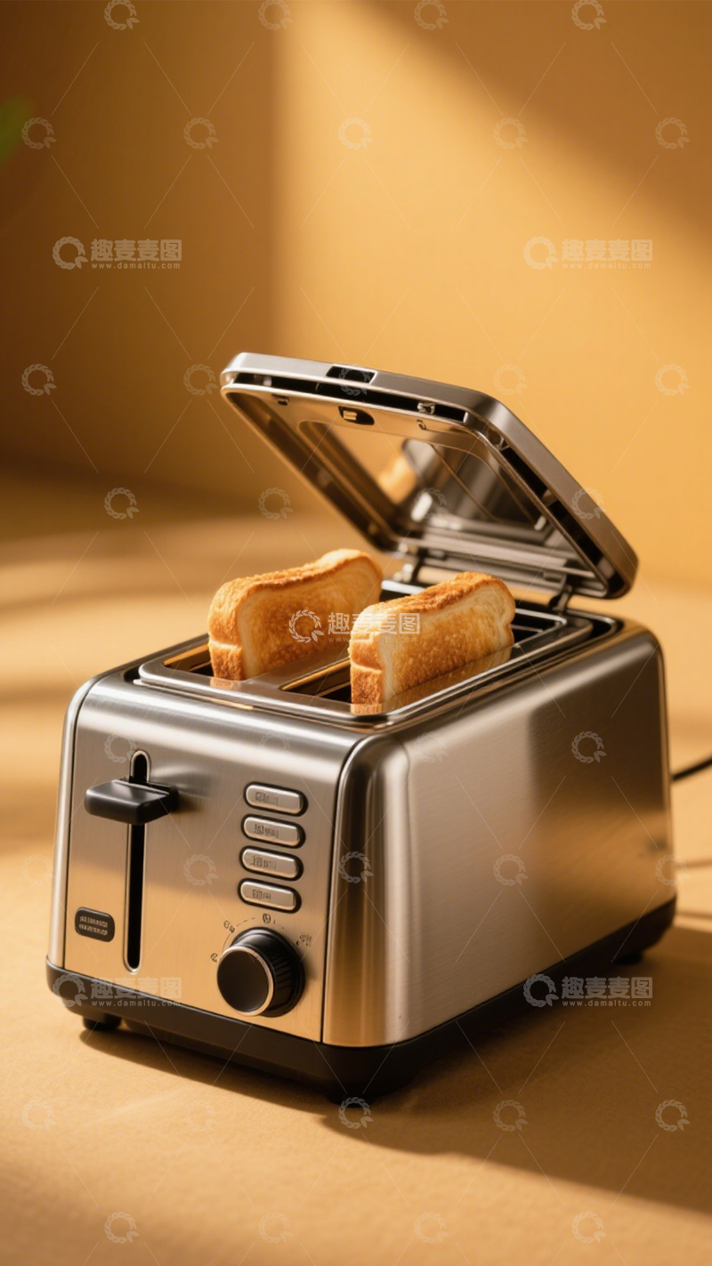 高清大图下载【趣麦麦图】烤面包机多士炉早餐3