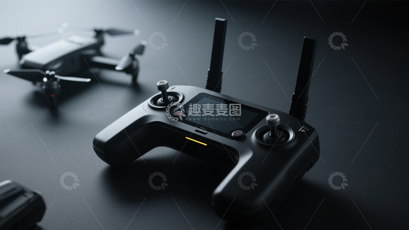 高清大图下载【趣麦麦图】无人机遥控器航拍操控3