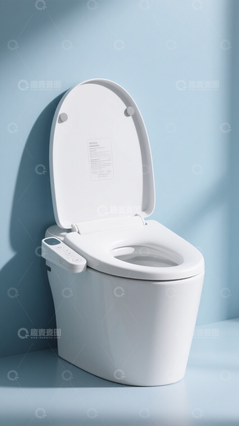 高清大图下载【趣麦麦图】智能马桶电动冲洗3