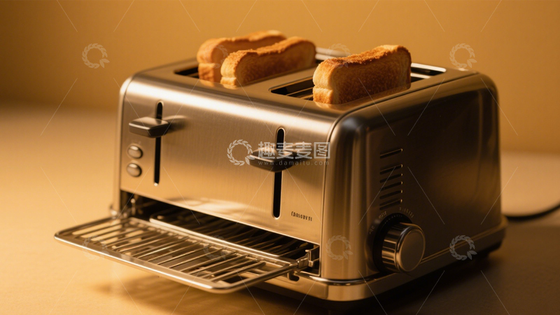 高清大图下载【趣麦麦图】烤面包机多士炉早餐2