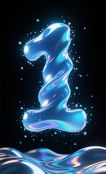 漂浮液体数字1