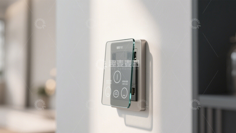 高清大图下载【趣麦麦图】智能墙壁插座触控充电1