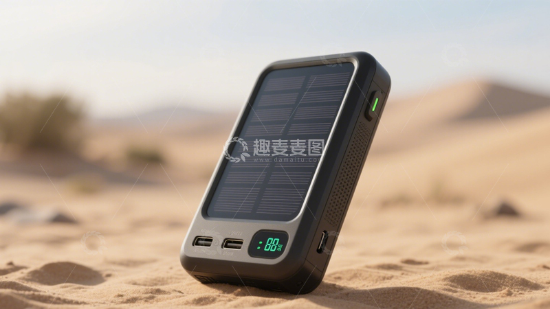 高清大图下载【趣麦麦图】太阳能充电宝便携户外3