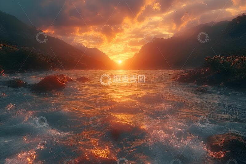 高清大图下载【趣麦麦图】腹地，腹地素材