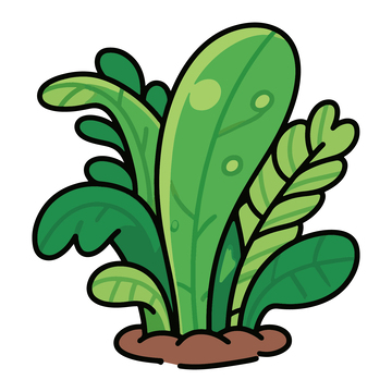 草丛儿童简笔画