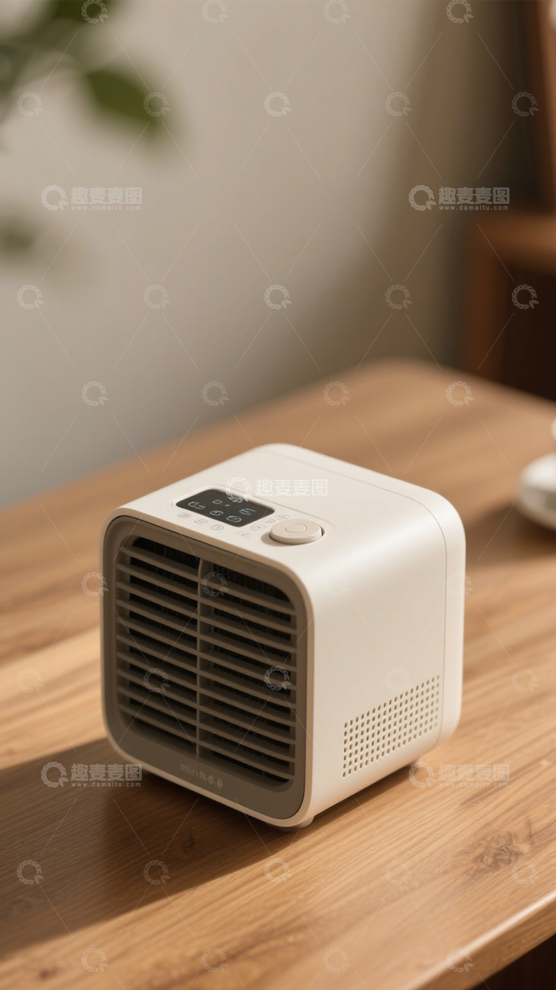 高清大图下载【趣麦麦图】桌面空调扇小型制冷4