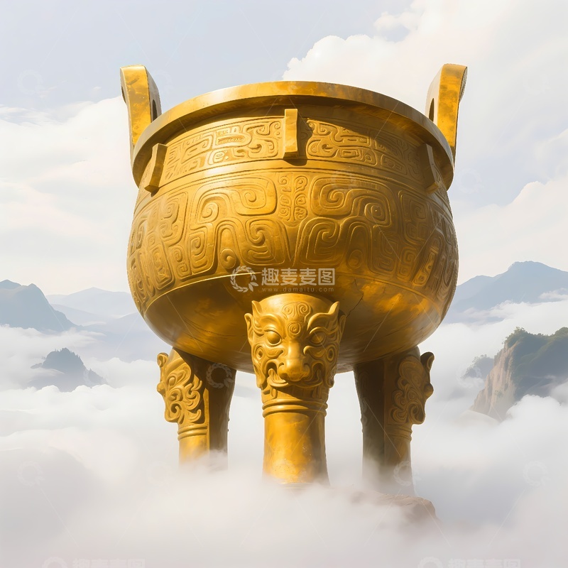 高清大图下载【趣麦麦图】鼎一言九鼎企业文化