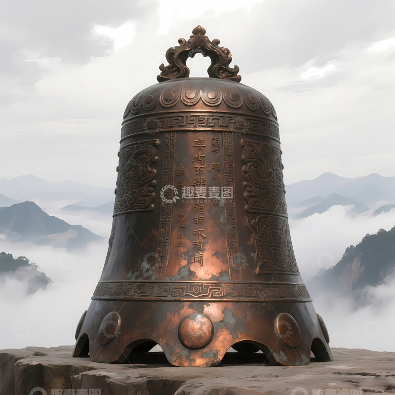 高清大图下载【趣麦麦图】钟顶警钟长鸣1