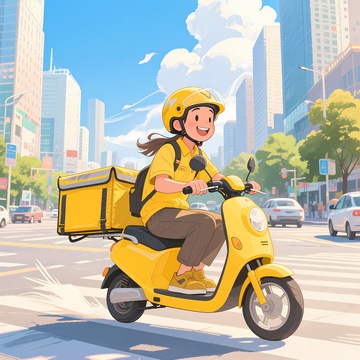 外卖送餐配送员1