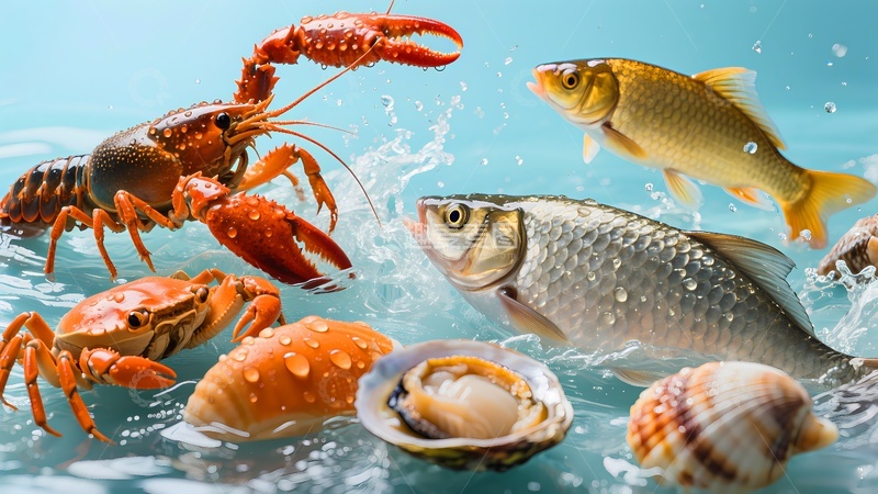高清大图下载【趣麦麦图】新鲜海鲜食材