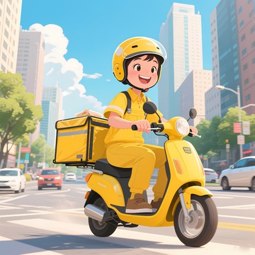 外卖送餐配送员