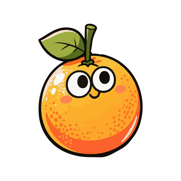 卡通拟人可爱橙子1