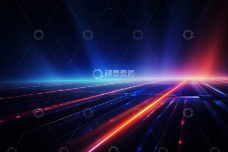 高清大图下载【趣麦麦图】发光的线条光束背景