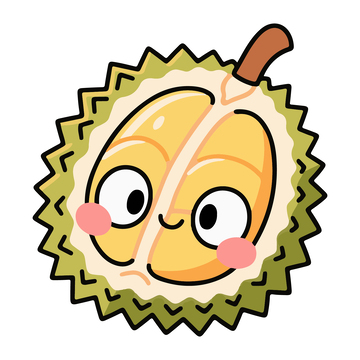 卡通拟人可爱榴莲