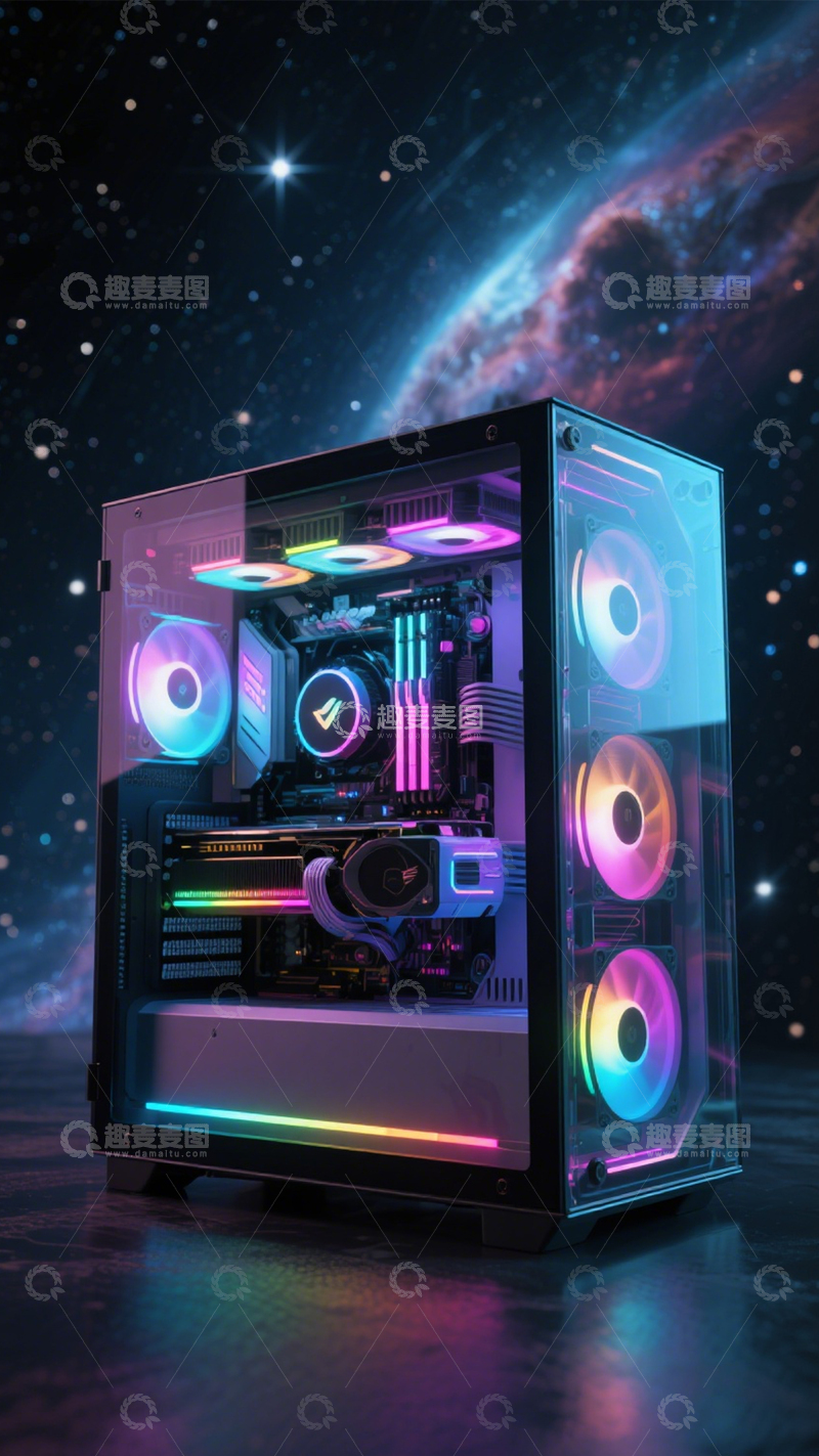 高清大图下载【趣麦麦图】电竞主机高性能游戏3