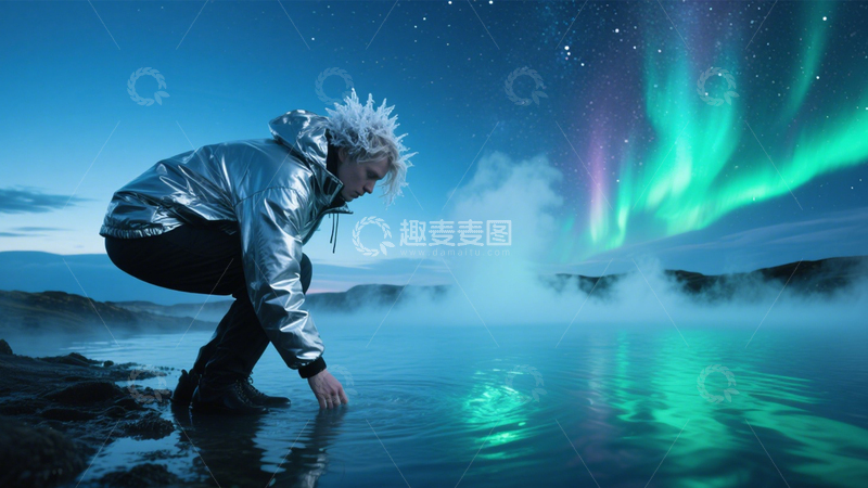 高清大图下载【趣麦麦图】极光人物梦幻之境1