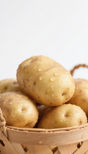 带水珠的新鲜黄皮土豆1