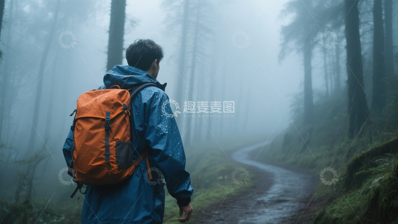 高清大图下载【趣麦麦图】雾林徒步神秘之旅3