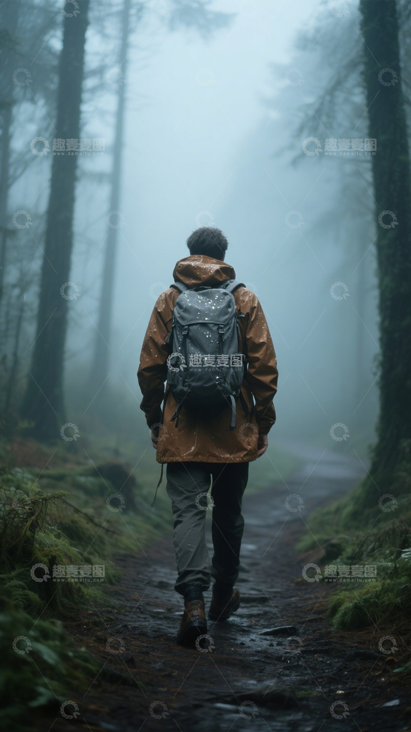 高清大图下载【趣麦麦图】雾林徒步神秘之旅2