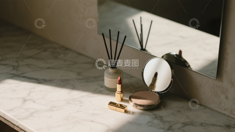 高清大图下载【趣麦麦图】美妆桌面精致生活1