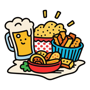 美食套餐简笔画