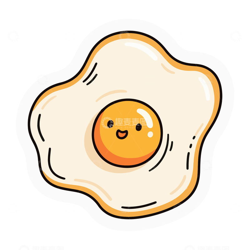 源文件下载【趣麦麦图】可爱的荷包蛋