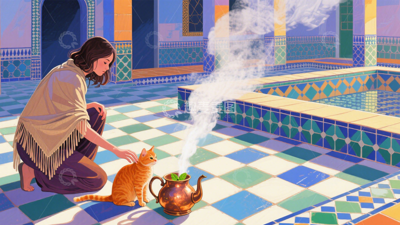 高清大图下载【趣麦麦图】庭院猫咪温情时光2