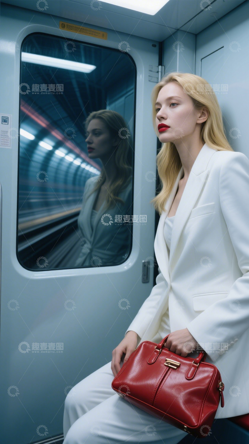 高清大图下载【趣麦麦图】地铁通勤都市剪影3