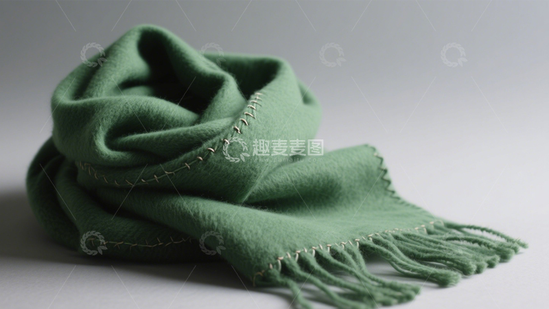 高清大图下载【趣麦麦图】纯色围巾温暖质感3
