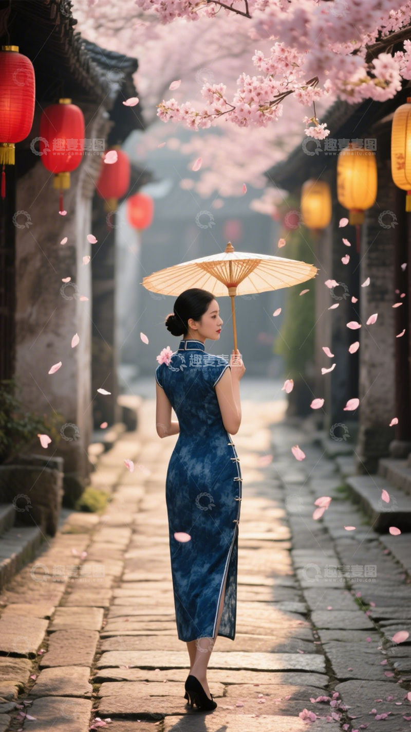 高清大图下载【趣麦麦图】花巷古风诗意浪漫2