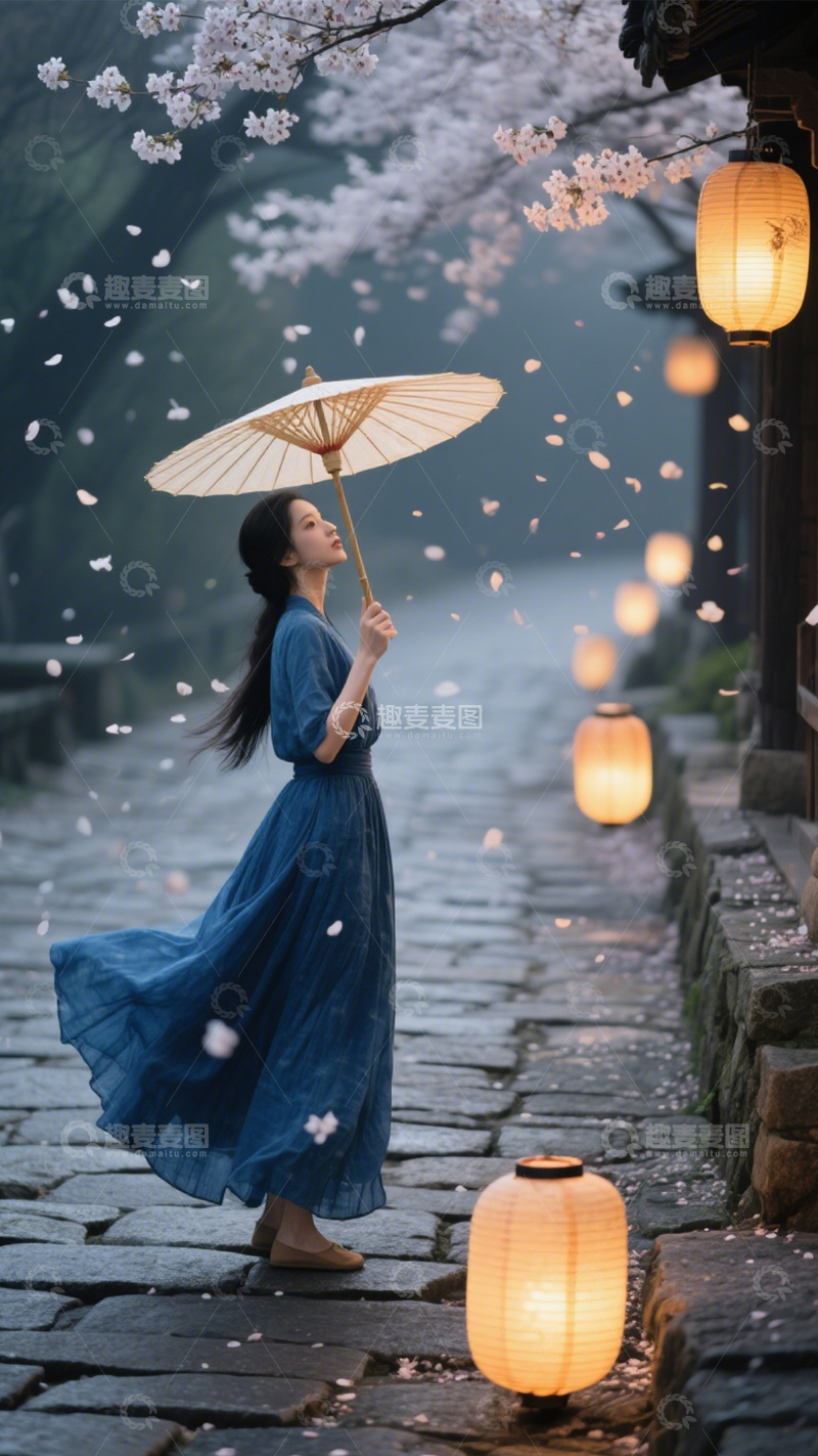 高清大图下载【趣麦麦图】花巷古风诗意浪漫1