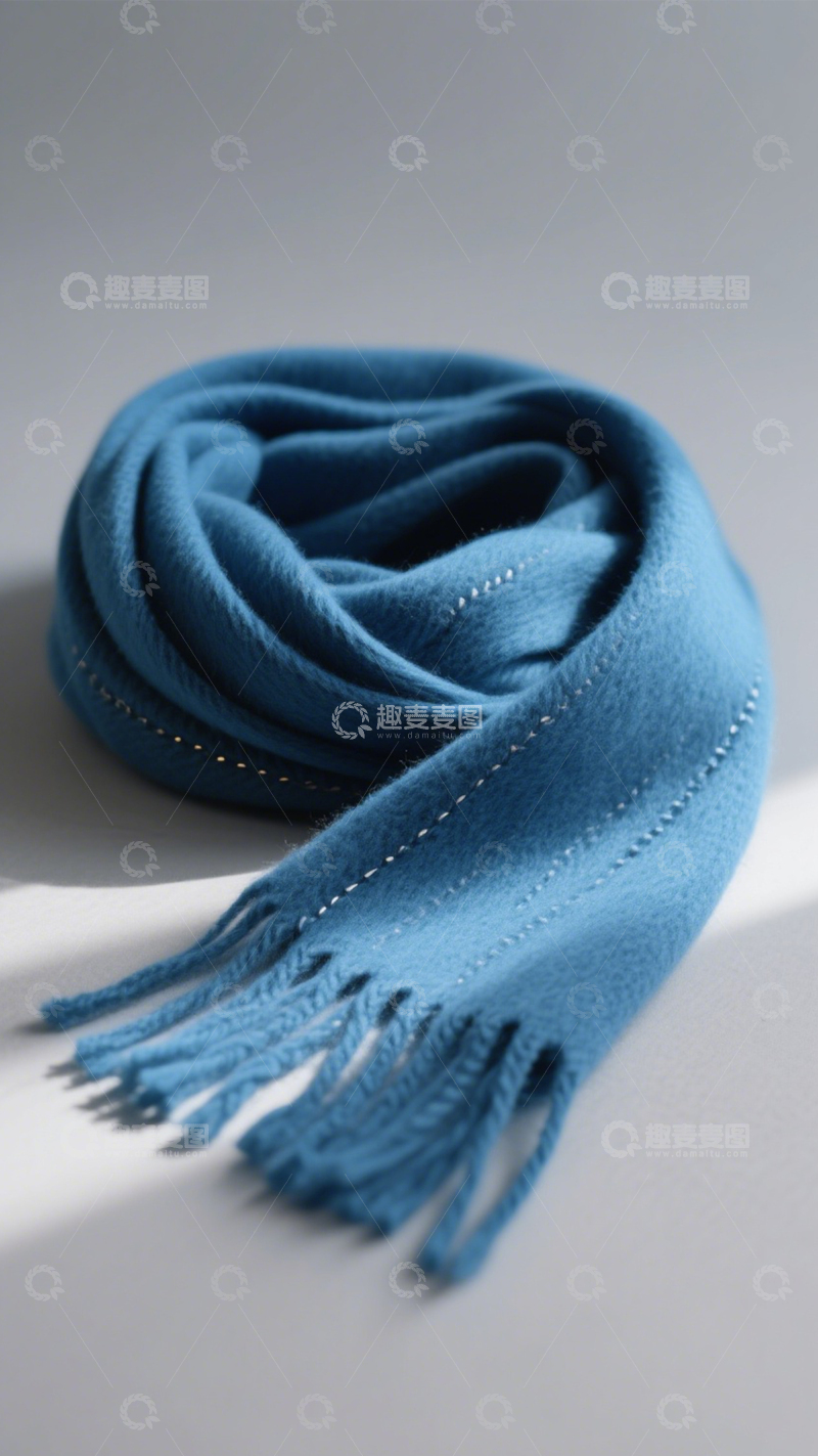 高清大图下载【趣麦麦图】纯色围巾温暖质感
