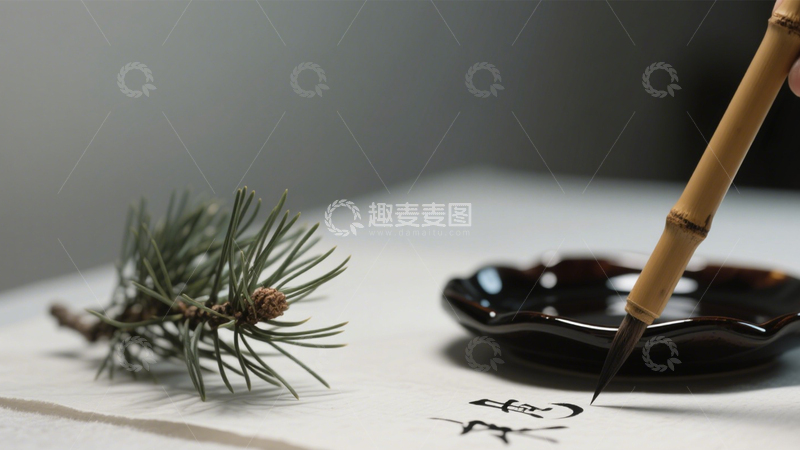 高清大图下载【趣麦麦图】书法中式文化意境2