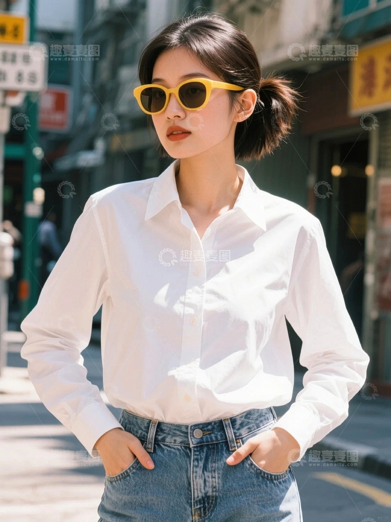 高清大图下载【趣麦麦图】80年代复古女孩