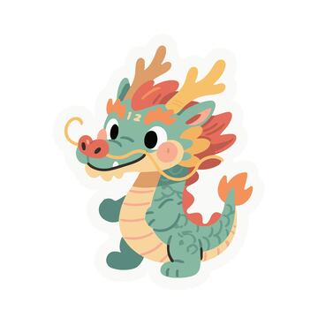 生肖龙卡通手绘